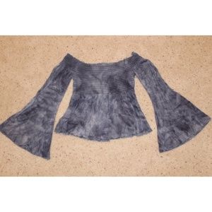 Tie Dye Off-The-Shoulder American Eagle Top